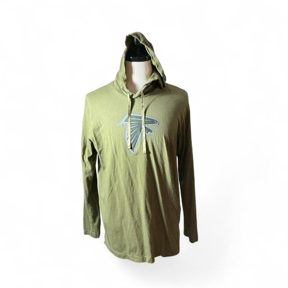 Nike Atlanta Falcons NFL‎ Dri-FIT Long Sleeve Hoodie T-Shirt Green Men's G